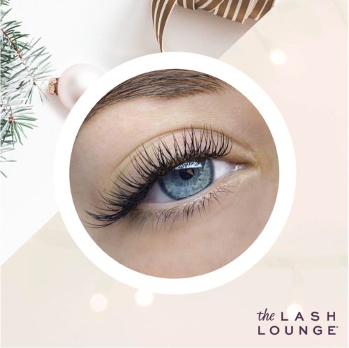 close-up of a woman's eye with classic lash extensions