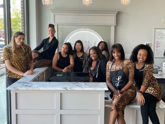 The Lash Lounge Sandy Springs – Chastain Park team members inside the salon
